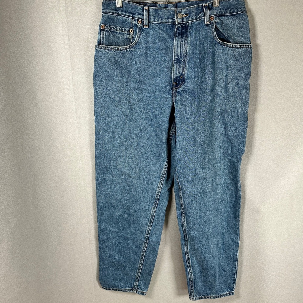 Y2K Levi 560 Jeans Mens W34 L30 Loose Fit Medium Blue Denim Vintage EUC